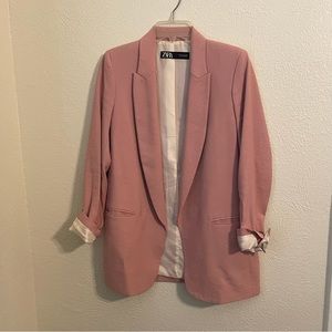 Zara Pink Oversized Blazer